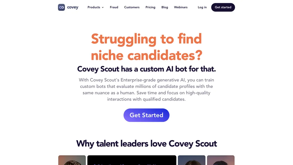 Covey Scout 官网截图