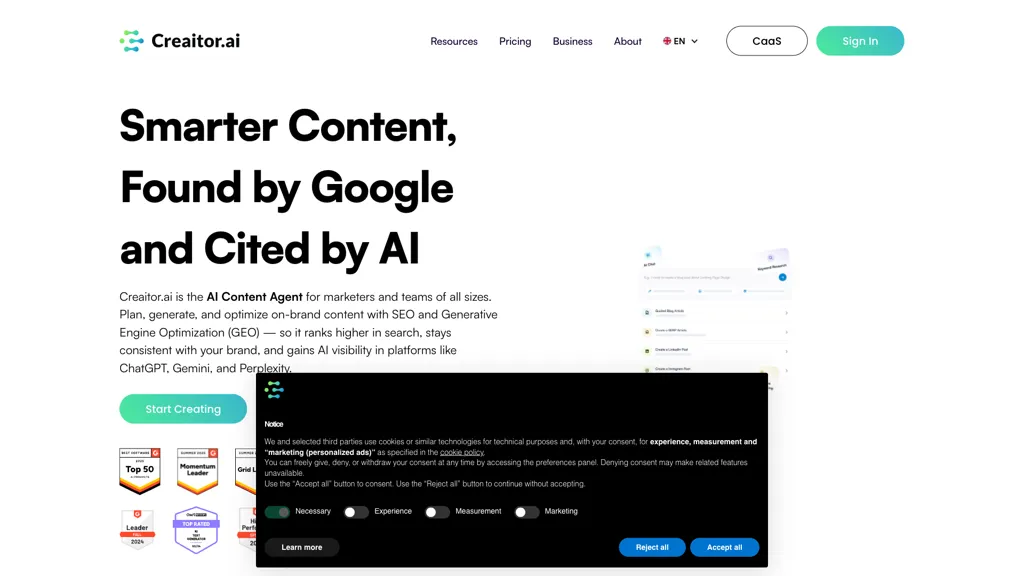Creaitor AI 工具截图