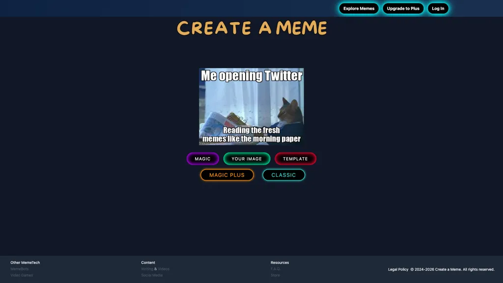 Create a Meme 官网截图