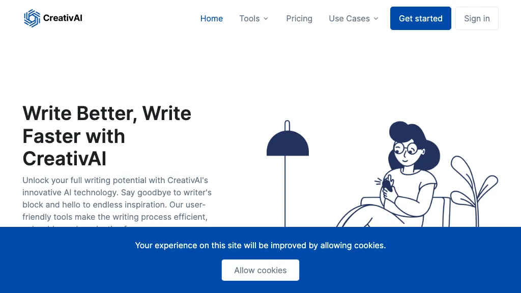 CreativAI 官网截图