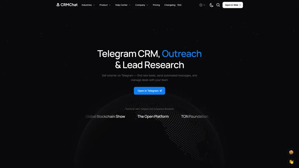 CRM Chat 官网截图