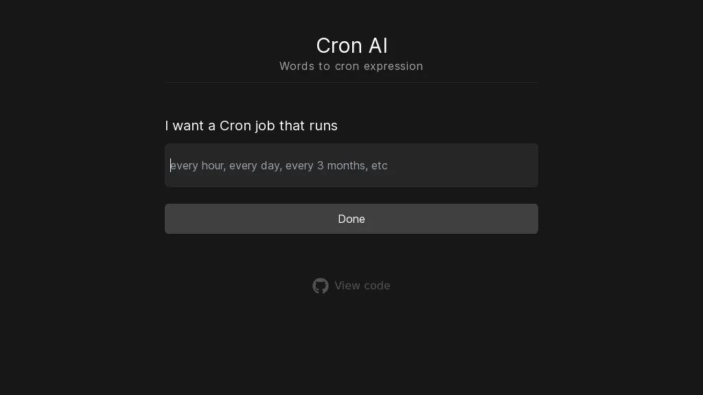 Cron AI 官网截图