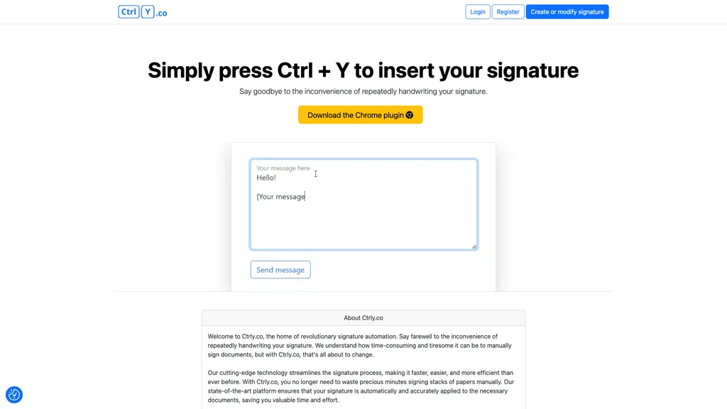 Ctrly 官网截图