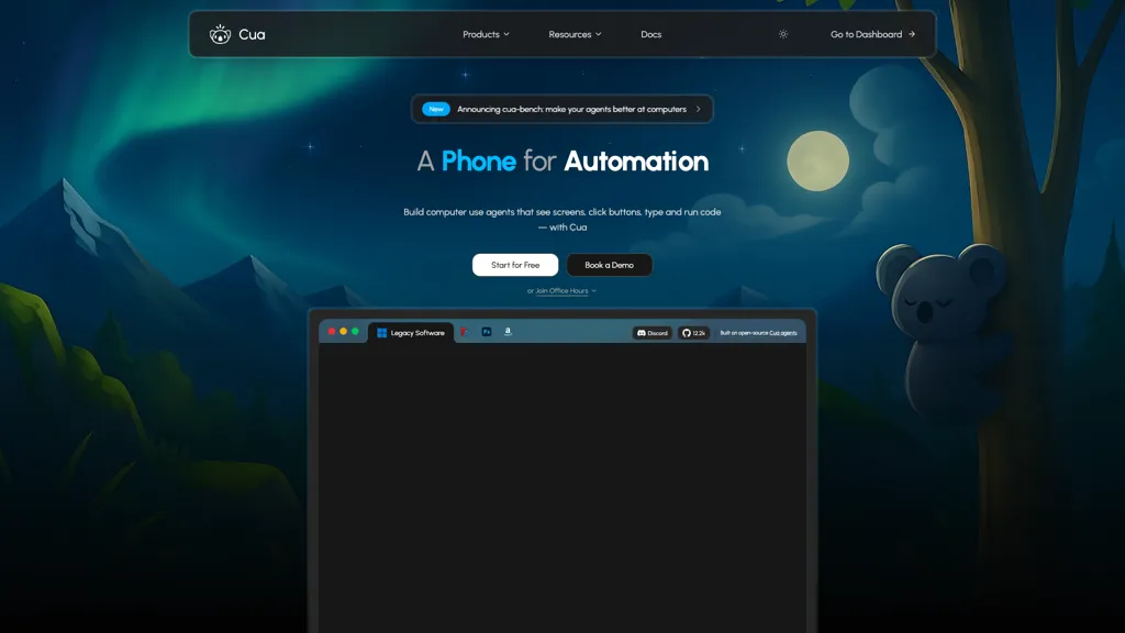 Cua AI 工具截图