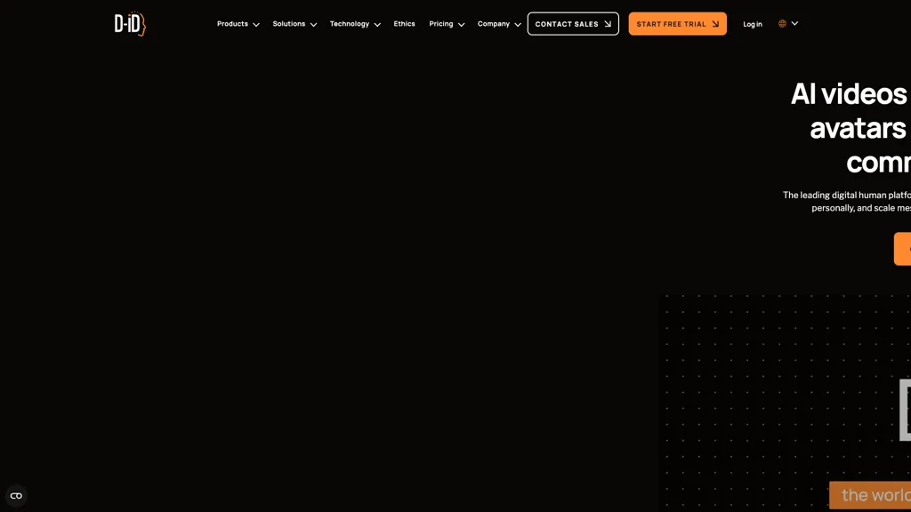 D-ID Creative Reality 官网截图