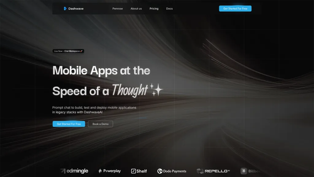 Dashwave 1.0 官网截图