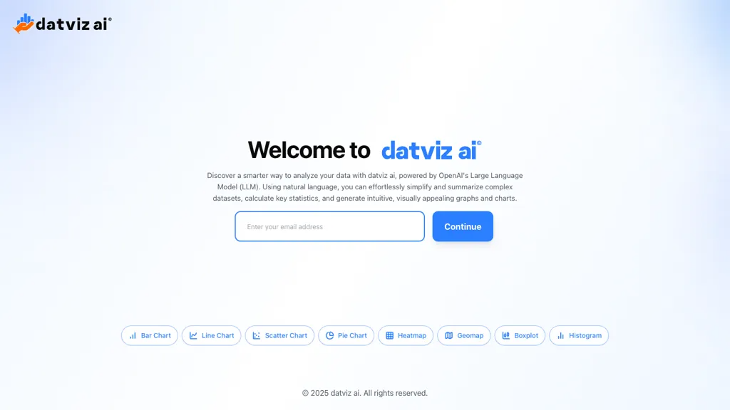 datviz ai 官网截图