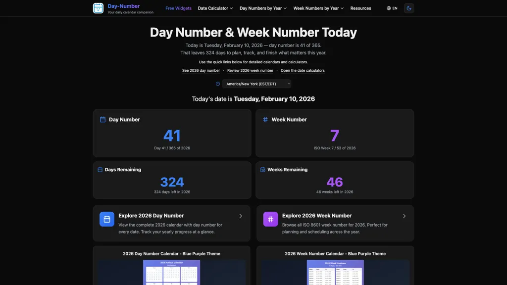 Day-Number 官网截图
