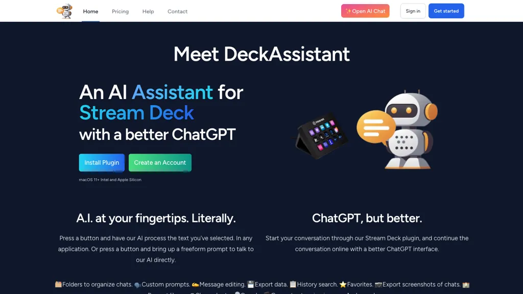 DeckAssistant 官网截图