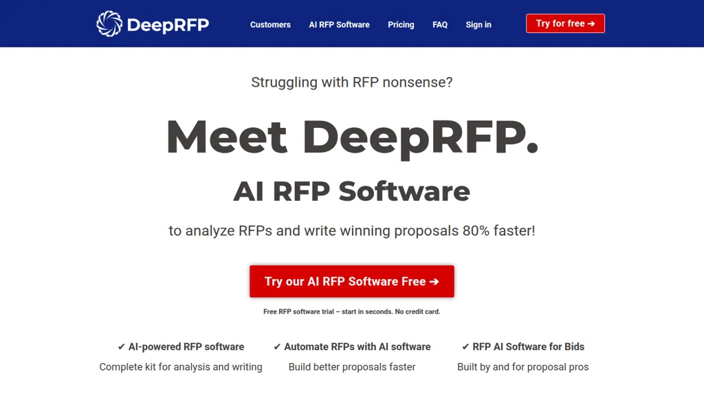 DeepRFP 官网截图