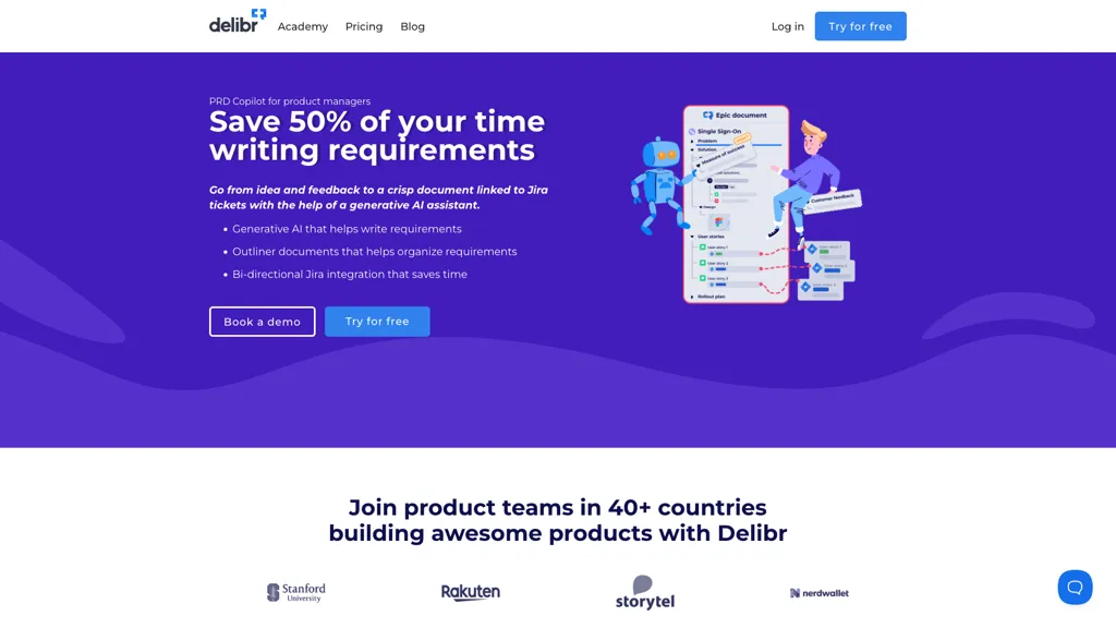 Delibr AI 官网截图