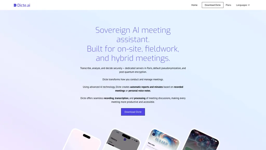 Dicte.ai 工具截图