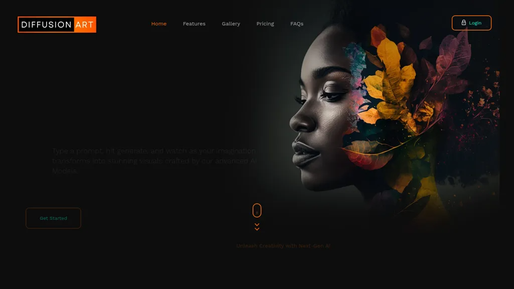 DiffusionArt.ai 官网截图