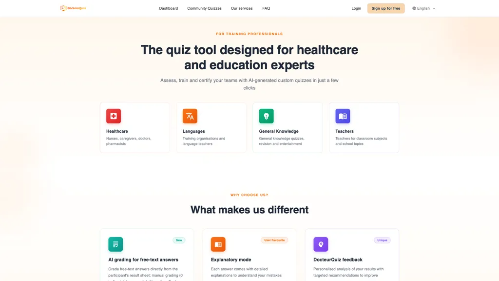 DocteurQuiz 官网截图
