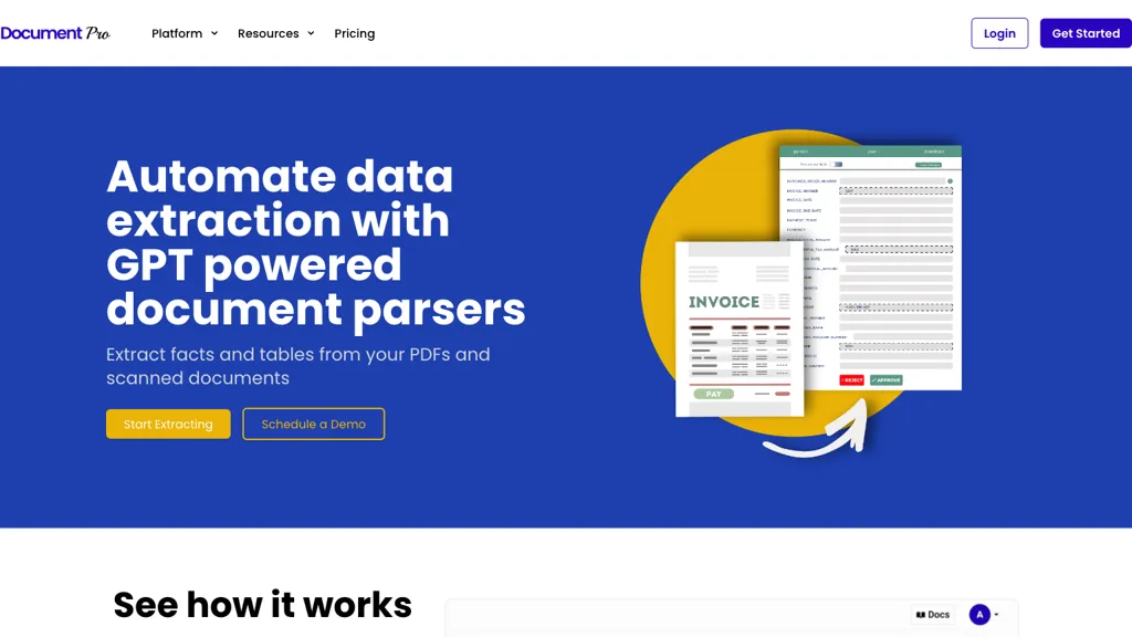 DocumentPro 官网截图
