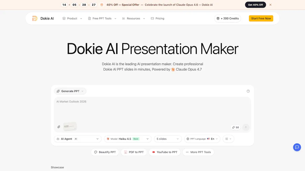 DokieAI.com 官网截图