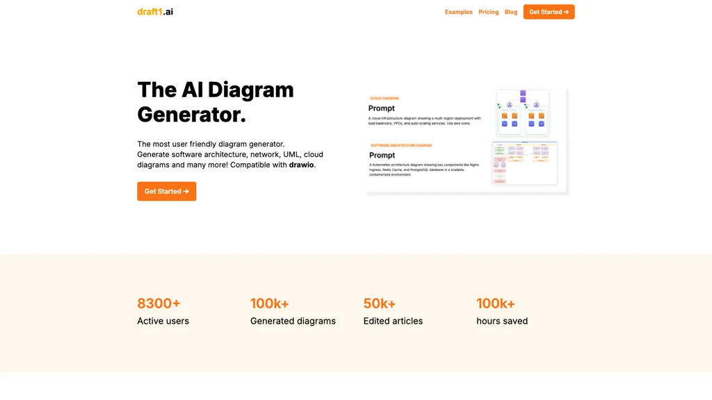 draft1.ai 官网截图