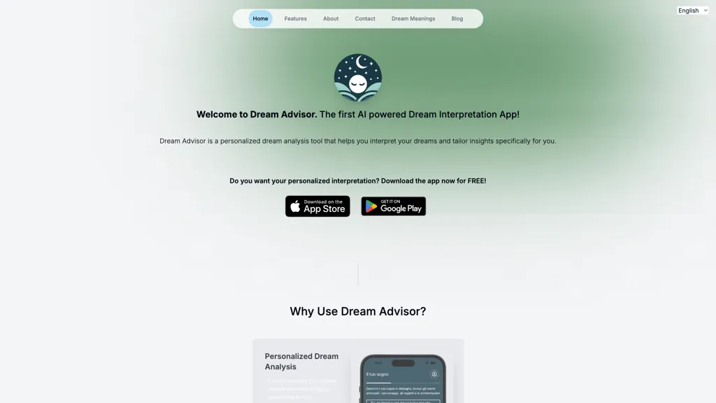 Dream Advisor 工具截图