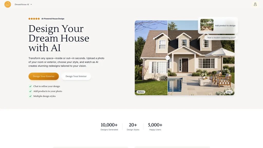 Dreamhouse AI 工具截图