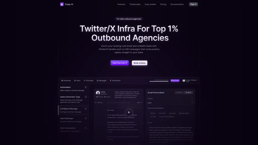 Drippi.ai 官网截图