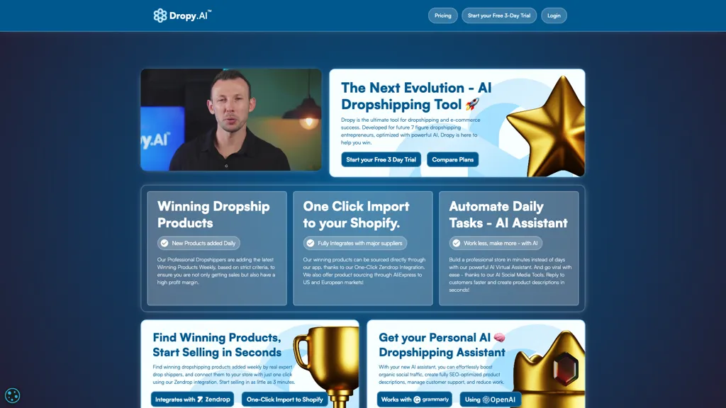 Dropy AI 官网截图
