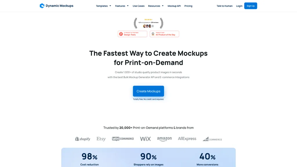 Dynamic Mockups 官网截图