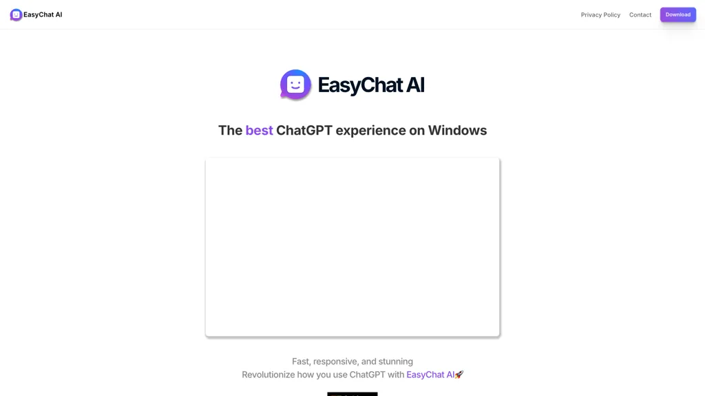 EasyChat AI 官网截图