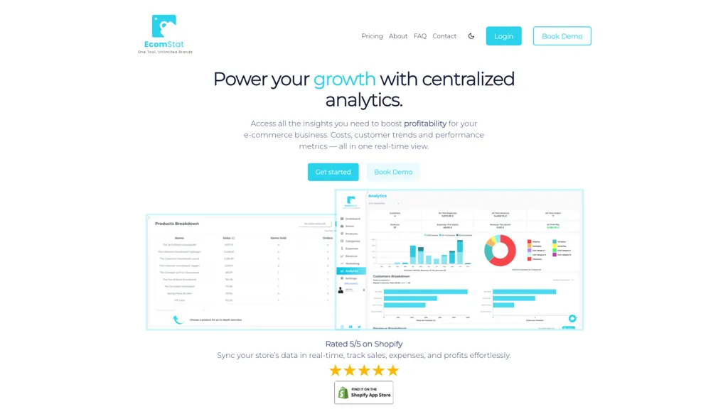 Ecomstat 官网截图