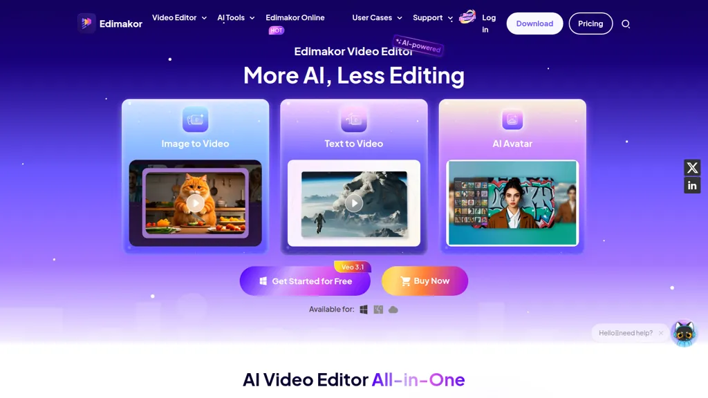 HitPaw Edimakor 官网截图