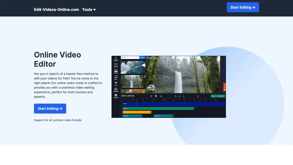 Edit Videos Online 官网截图