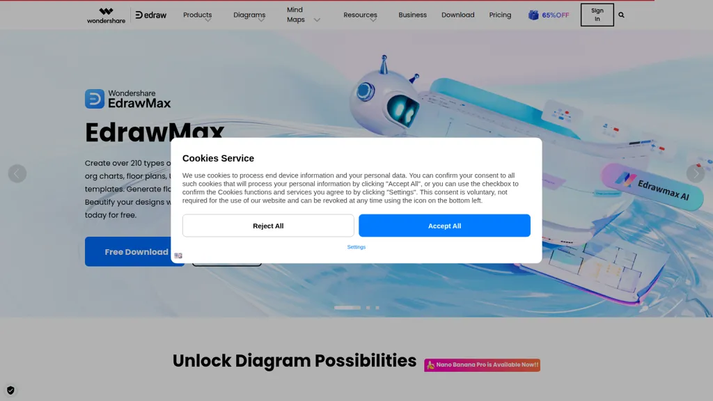 Edraw Software 官网截图