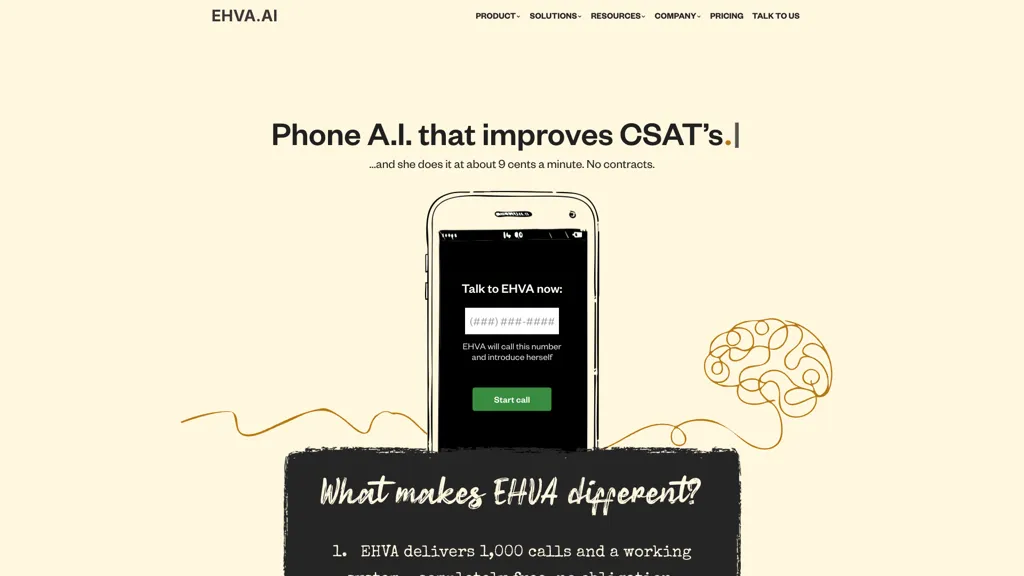 EHVA.ai 官网截图
