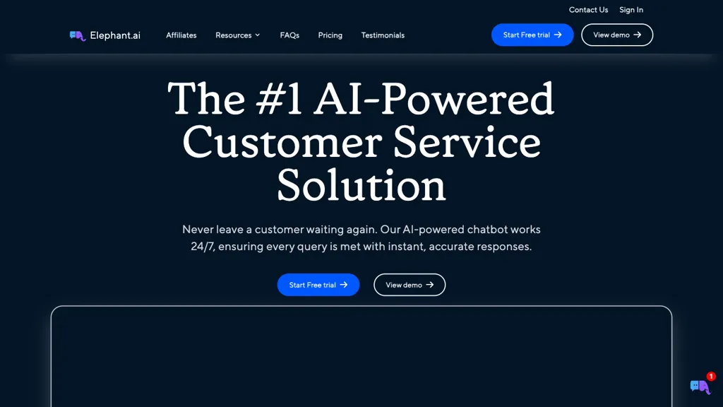 Elephant.ai 官网截图