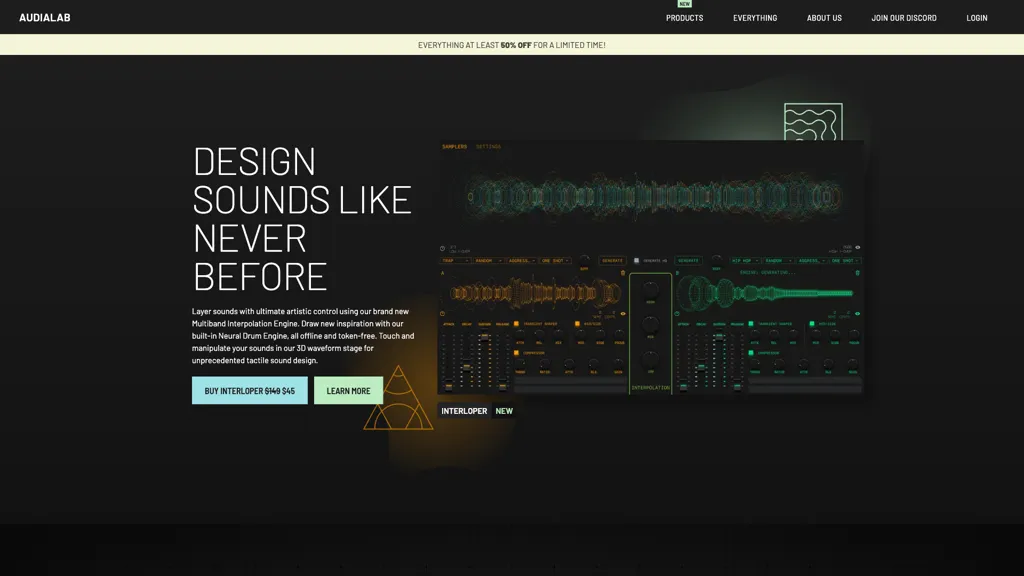 Emergent Drums 官网截图