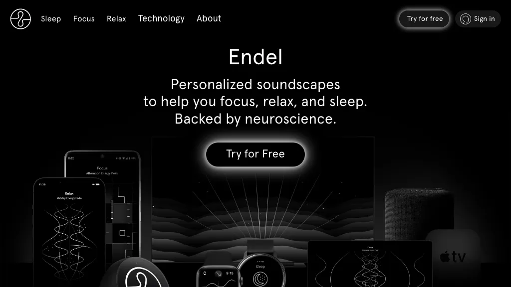 Endel 工具截图