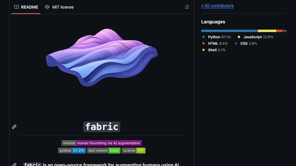 Fabric 官网截图