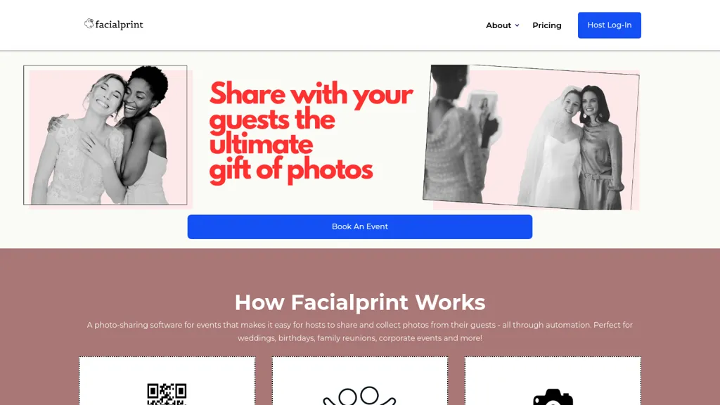 Facialprint 官网截图