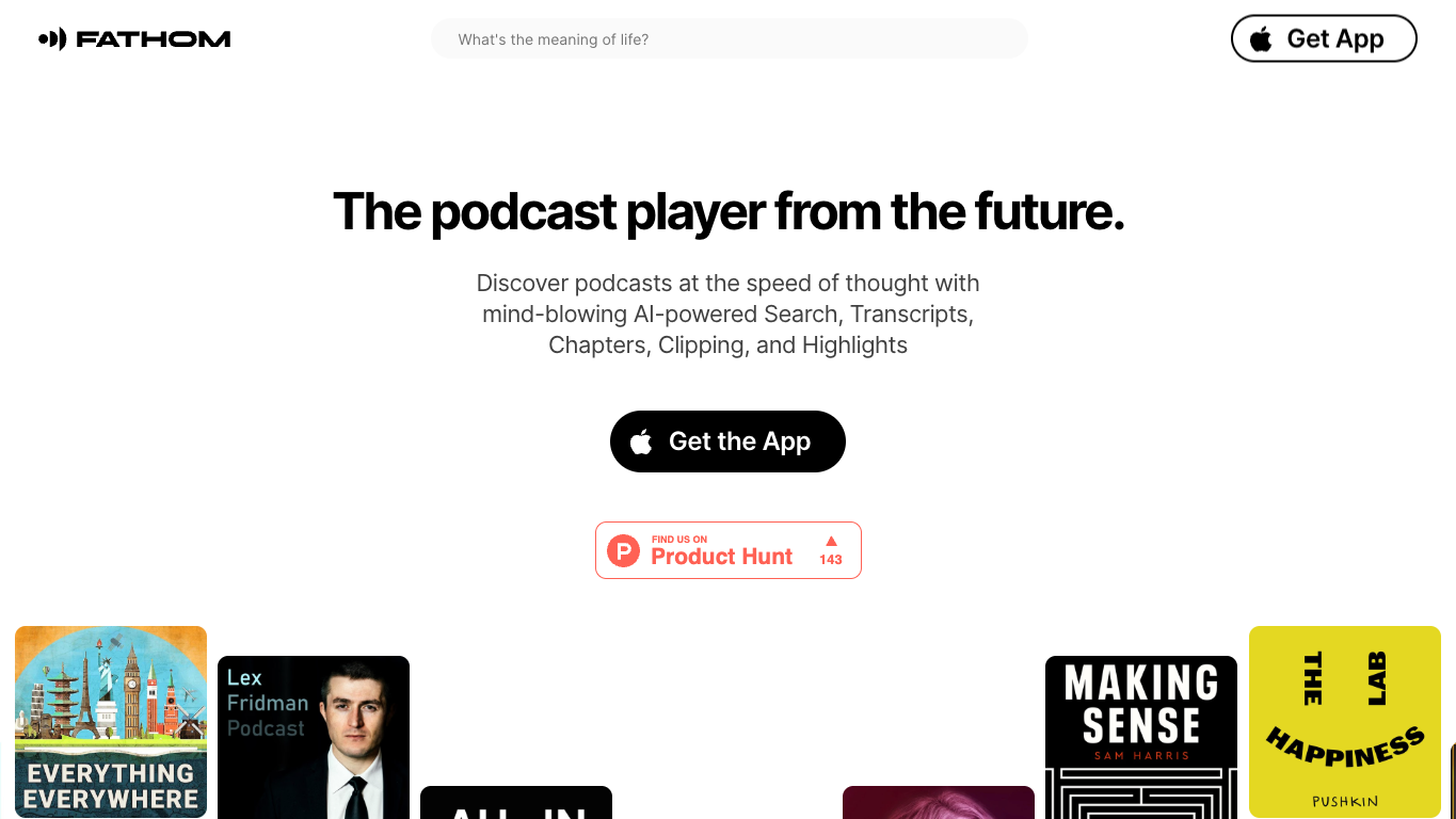Fathom.fm 工具截图