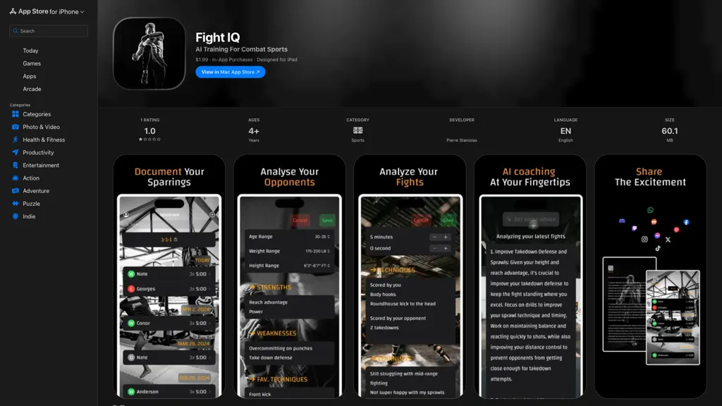 Fight IQ 官网截图
