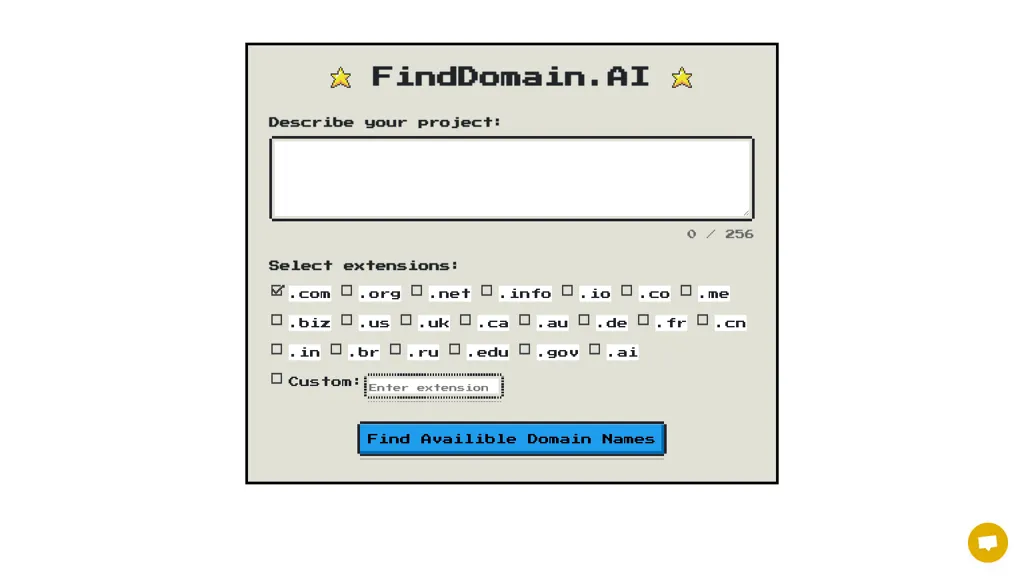 FindDomain.AI 工具截图