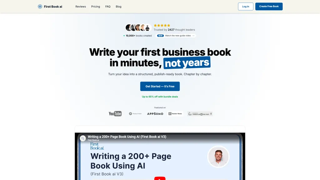 First Book ai 工具截图