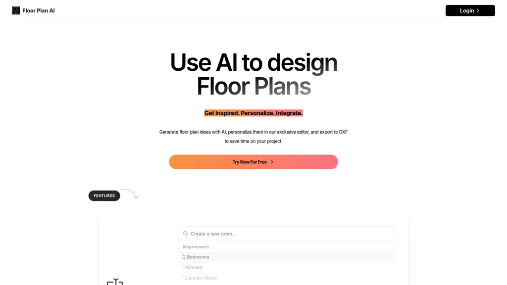 FloorPlan-AI 官网截图