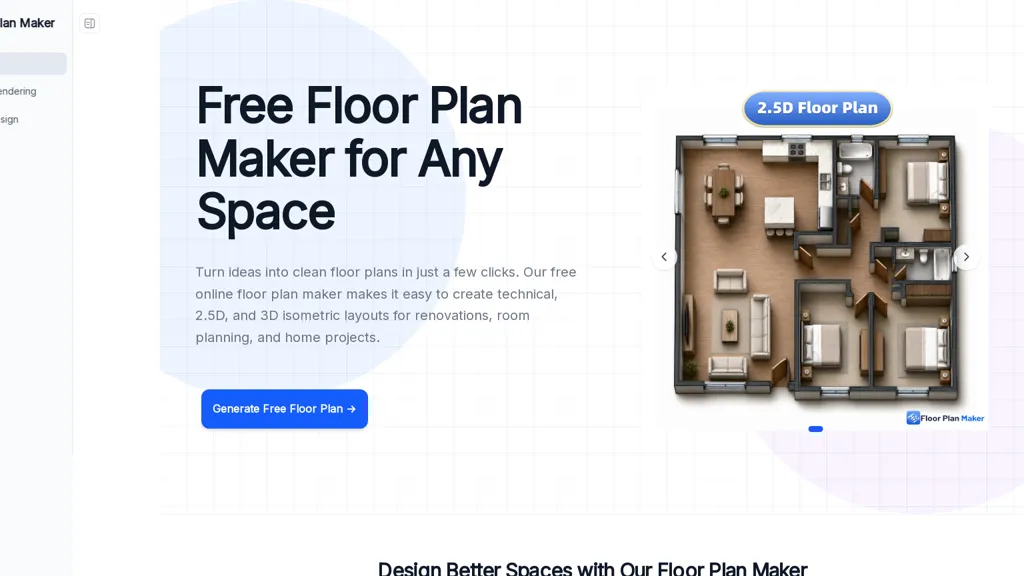 FloorPlanMaker.ai 官网截图