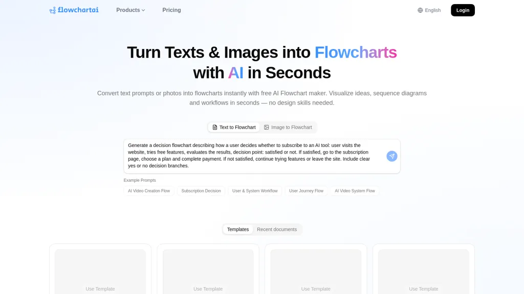 Flowchartai.tech 官网截图