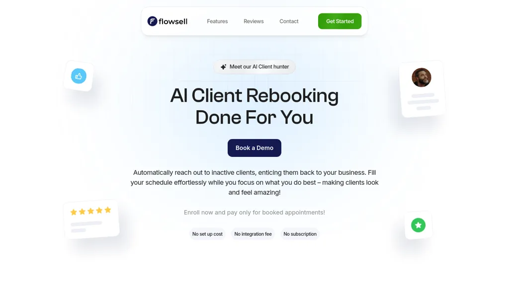 Flowsell AI 官网截图
