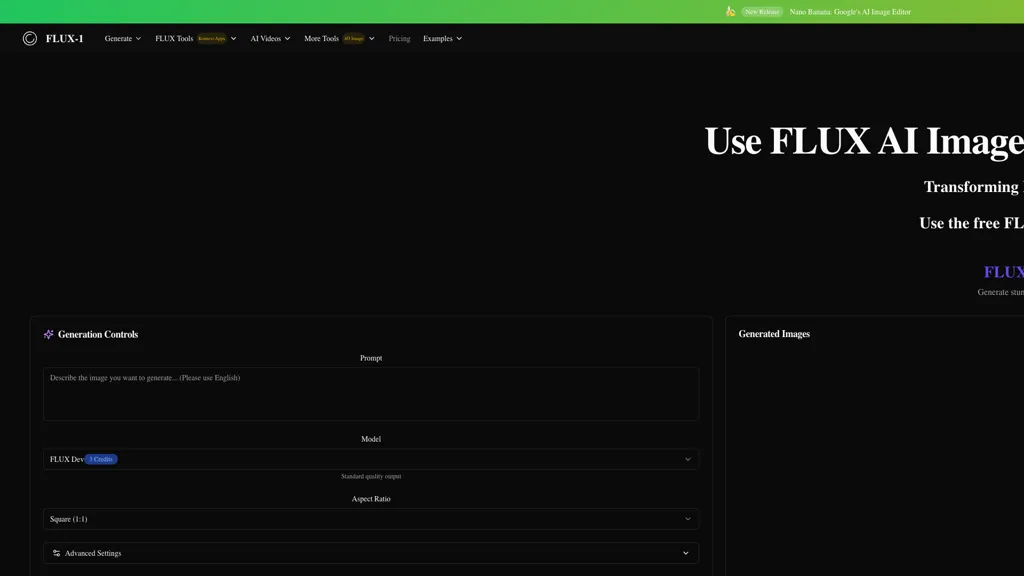 Flux.1 pro 官网截图