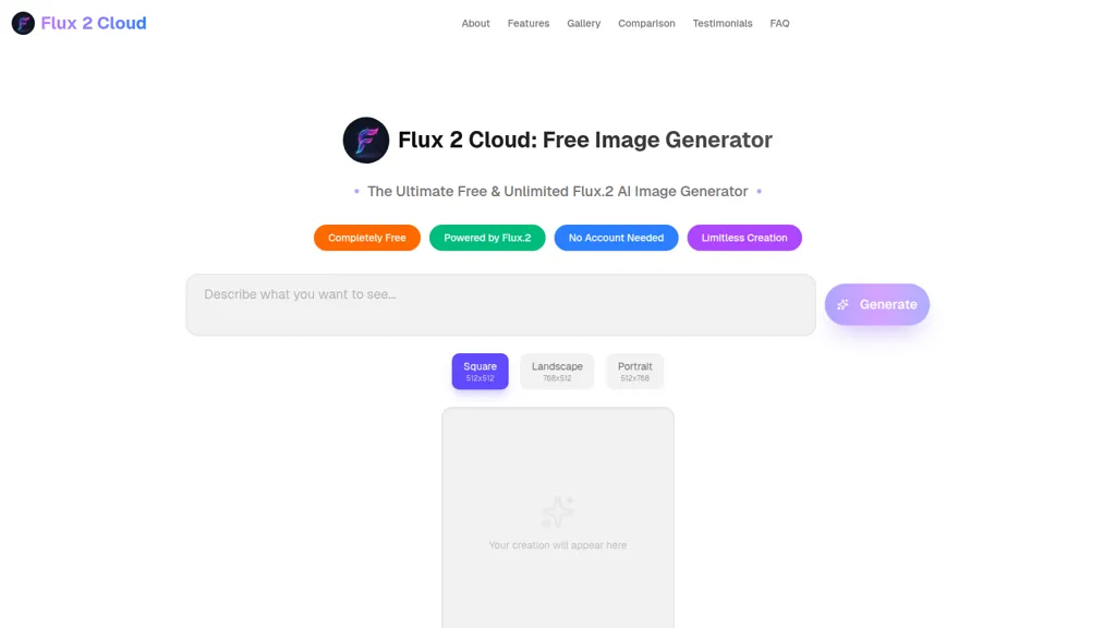 Flux 2 Cloud 工具截图