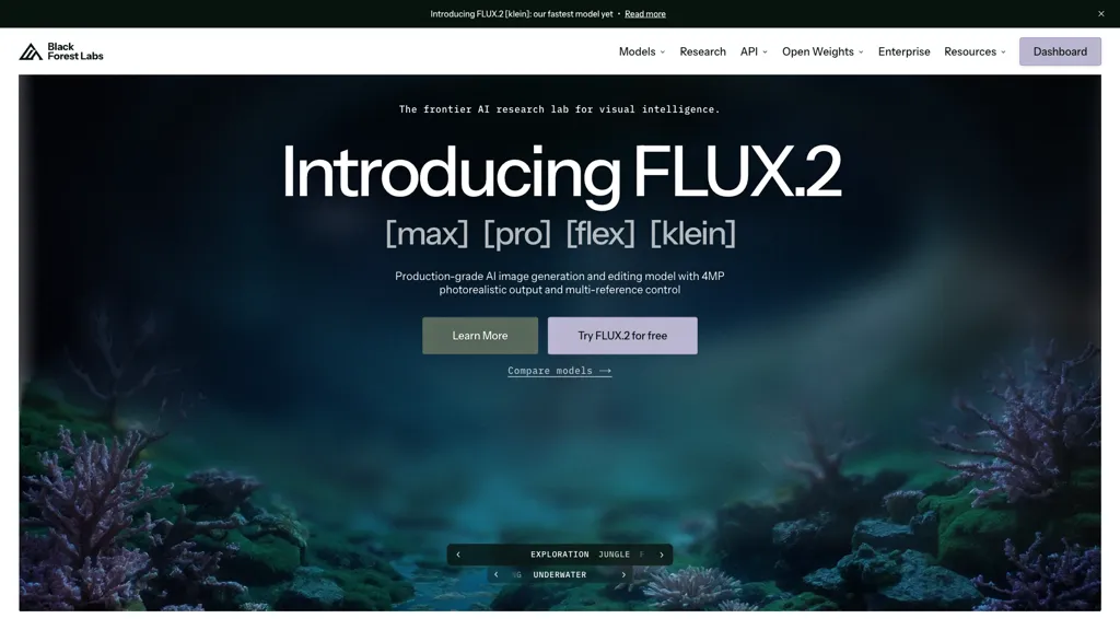 FLUX 官网截图