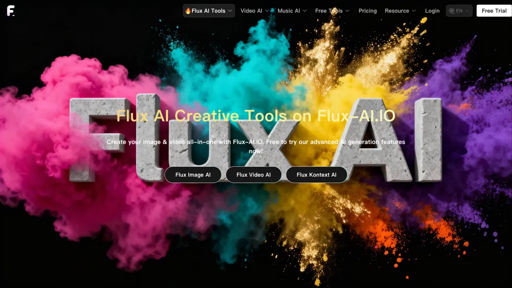 Flux AI AI 官网截图