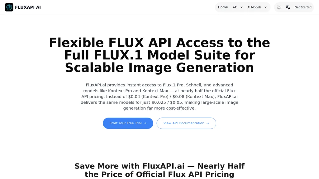 FluxAPI.ai 工具截图